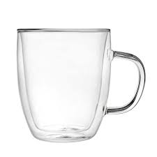 Godinger 16 Oz Double Glass Coffee Mug