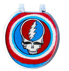 Dead Head Hand Painted Toilet Seat