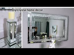 Diy Crystal Wall Mirror And Candle
