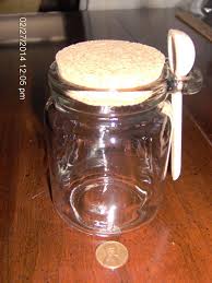 Clear Round Glass Jar Cork Stopper