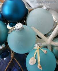 Sea Glass Ornaments Sand And Sisal