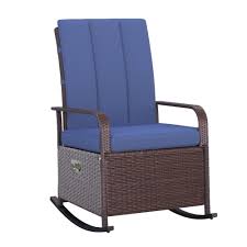 Outsunny Outdoor Wicker Rocking Chair