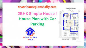 2bhk Simple House House Plan With Car