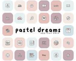 Pastel Dreams 214 Doodle App Icons