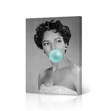 Dorothy Dandridge Teal Blue Bubble Gum