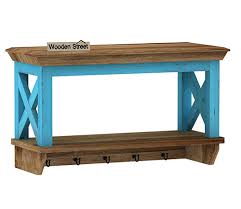 Buy Blue Barn Wall Shelf Blue Distress