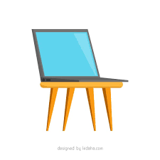 Laptop On Desk Free Clip Art Kidaha