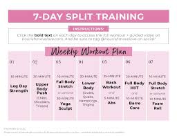 Free Weekly Workout Plan Full S