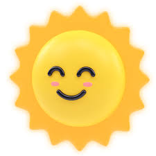 Sun Emoji 3d Icon In Png Obj
