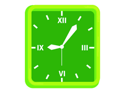 9 Wall Clock Vector With Square Shape