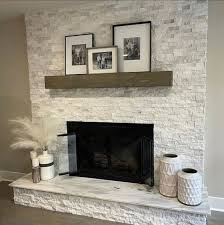 Contemporary Fireplace Mantel Floating