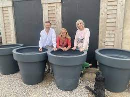 100cm Big Plant Pots Anthracite Extra