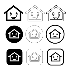 Simple Home Icon Sign Design Free