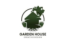 House Icon Logo Design Green House