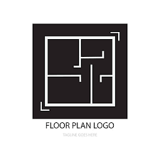 Floor Plan Logo Vector Architectural