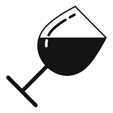 Half Wine Glass Vector Icon