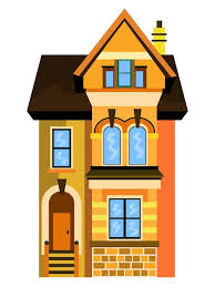 Premium Vector House Icon With Orange