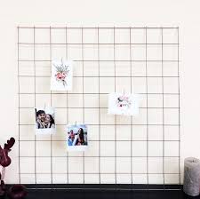 Rose Gold Copper Wire Wall Grid Shelf