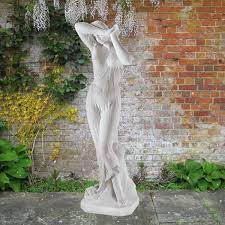 Shy Maiden 120cm Marble Resin Garden Statue