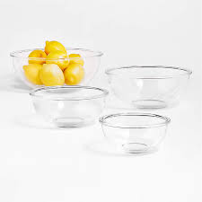 Nesting Glass Mixing Bowls Set Of 4