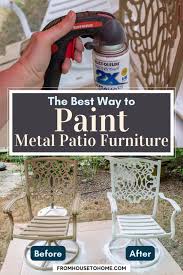 How To Paint Metal Patio Furniture