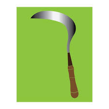 Grass Sickle Icon Vector Ilration