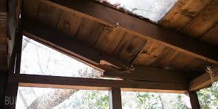 repairing a broken porch roof joist
