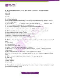 Class 9 Chemistry Worksheet On Chapter