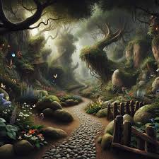 Enchanted Jungle Path With Fairies