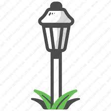 Garden Lamp Vector Icon