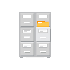 Premium Vector Office Cabinet Icon In