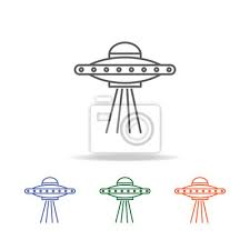 Space Aliens Ufo Icon Element Of A