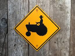 Buy Farm Tractor Sign Handmade Screen