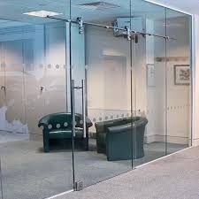 Hinged 12mm Thick Frameless Toughened