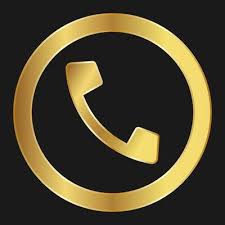 Phone Icon Gold Vector Art Icons And