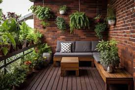 A Contemporary Balcony Garden Featuring