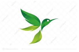 Green Leaf Humminbird Logo