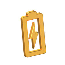 Battery Charging 3d Icon Isolated On