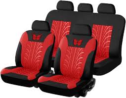 Carrfan Car Seat Cover Full Set Red