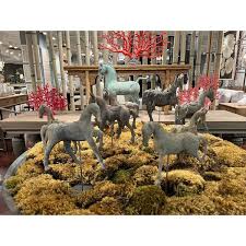 Resin Horse On Stand Zentique