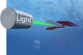 light powered robot made from hydrogel
