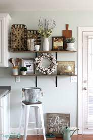 Shelves In A Farmhouse Kitchen