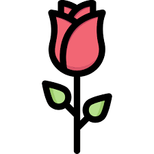 Rose Flower Generic Outline Color Icon