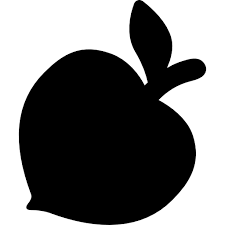 Peach Silhouette Free Food Icons