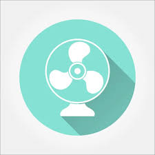 Electric Fan Icon Stock Vector By