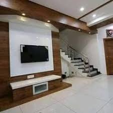 Wooden Wall Mounted Tv Unit In