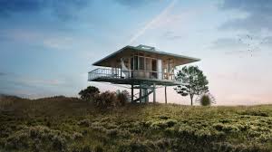 Prefab Homes On Stilts Include Solar
