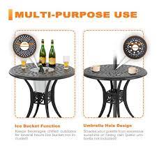 Nuu Garden 3 Piece Black Cast Aluminum