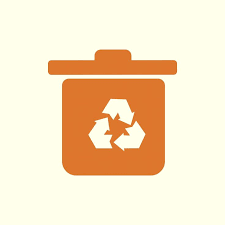 Recycle Trash Bin Icon Ilration