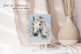 White Horses And Fl Bouquets